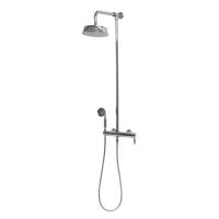 Душевая стойка со смесителем для верхнего и ручного душа  OLIMP-CD-01-L Хром ручка  Металл Cezares