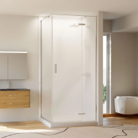 Душевой угол раздвижной прямоугольный RV073R/R-80100-06-C4 800х1000х1950 Цвет профиля Хром Стекло Дождь Veconi