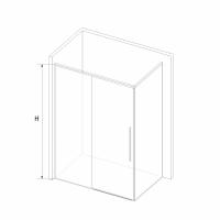 Душевой уголок RGW SV-42-1B (SV-12B + Z-060-2B) прямоугольный  110*100*195 323242110-014 профиль Чёрный стекло Прозрачное 6 мм RGW