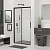 Душевая дверь RGW LE-12B 100*195 34121210-14 профиль Чёрный стекло Прозрачное 6 мм RGW